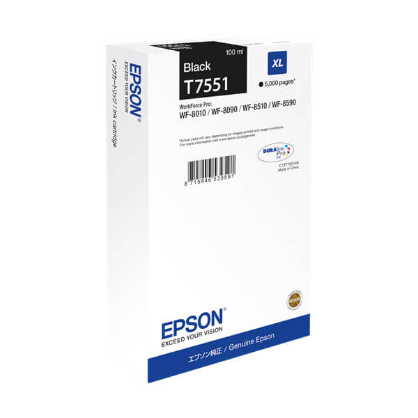 Epson T7551 Druckerpatrone Schwarz – Original