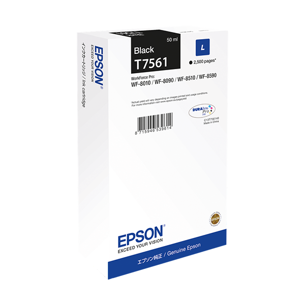 Epson T7561 Druckerpatrone Schwarz – Original