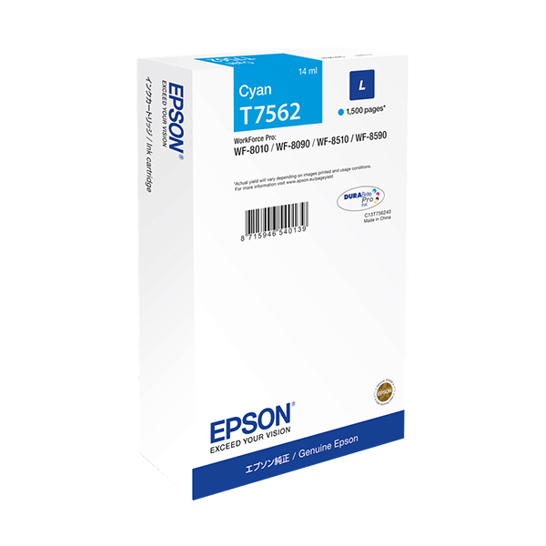 Epson T7562 Druckerpatrone Cyan – Original