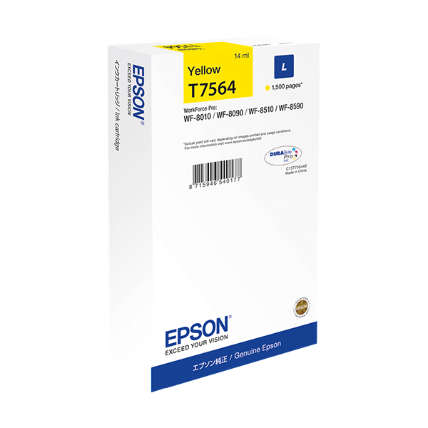 Epson T7564 Druckerpatrone Gelb – Original
