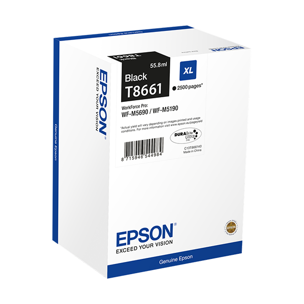 Epson T8661 Druckerpatrone Schwarz – Original