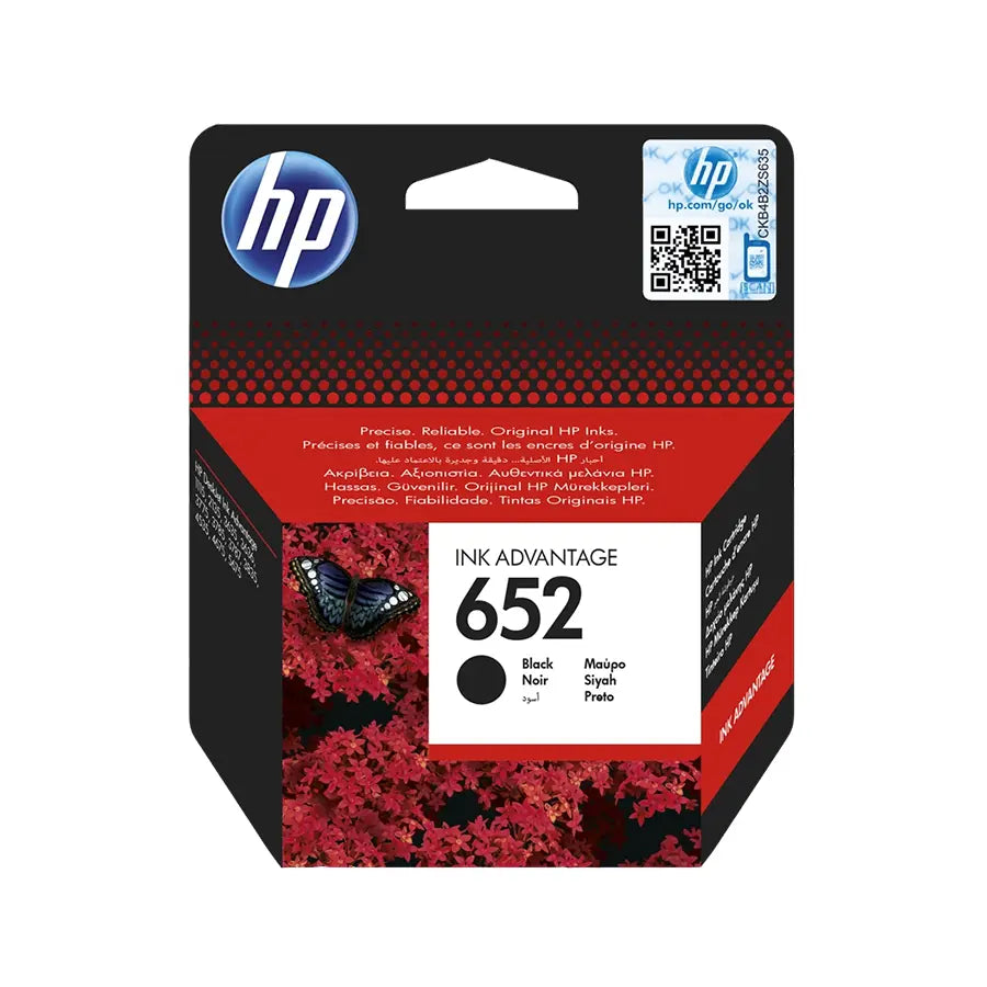 HP 652 Druckerpatrone Schwarz – Original