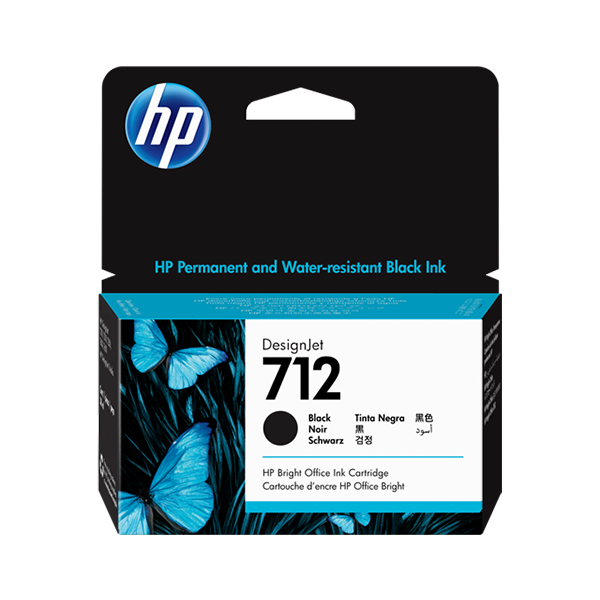 HP 712 Druckerpatrone Schwarz – Original