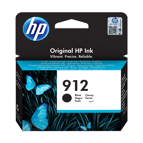 HP 912 Druckerpatrone Schwarz – Original