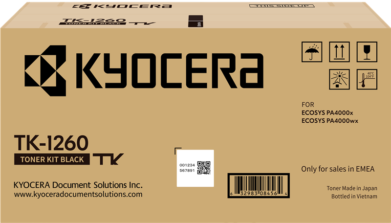 Kyocera TK-1260 Toner Schwarz – Original