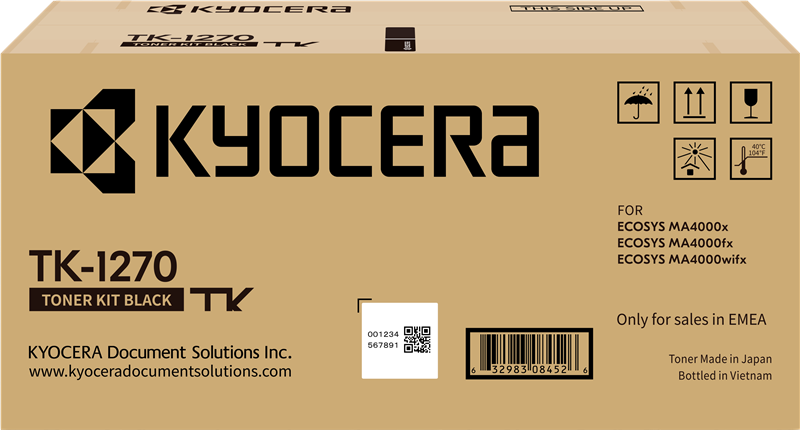 Kyocera TK-1270 Toner Schwarz – Original