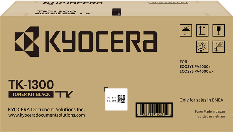 Kyocera TK-1300 Toner Schwarz – Original