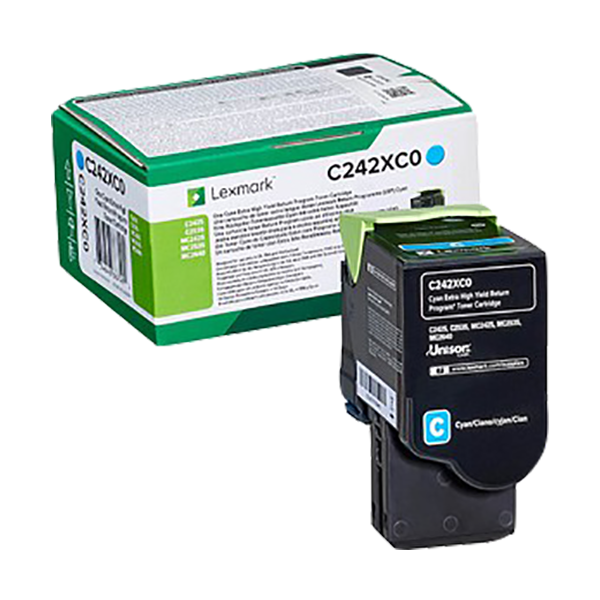 Lexmark C242XC0 Toner Cyan – Original