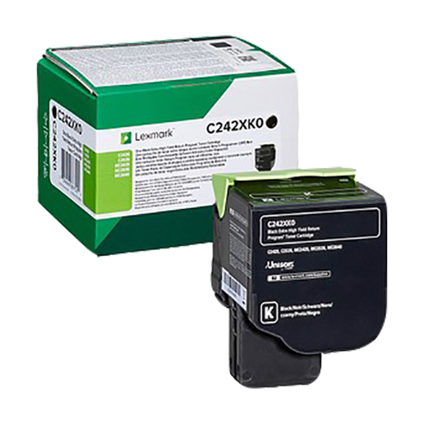 Lexmark C242XK0 Toner Schwarz – Original