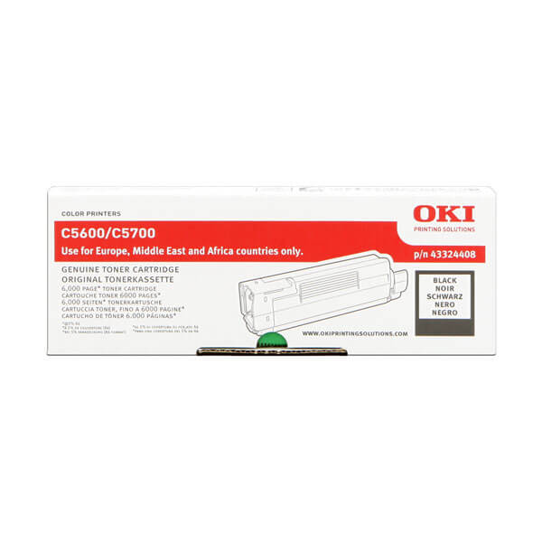 OKI 43324408 Toner Schwarz – Original