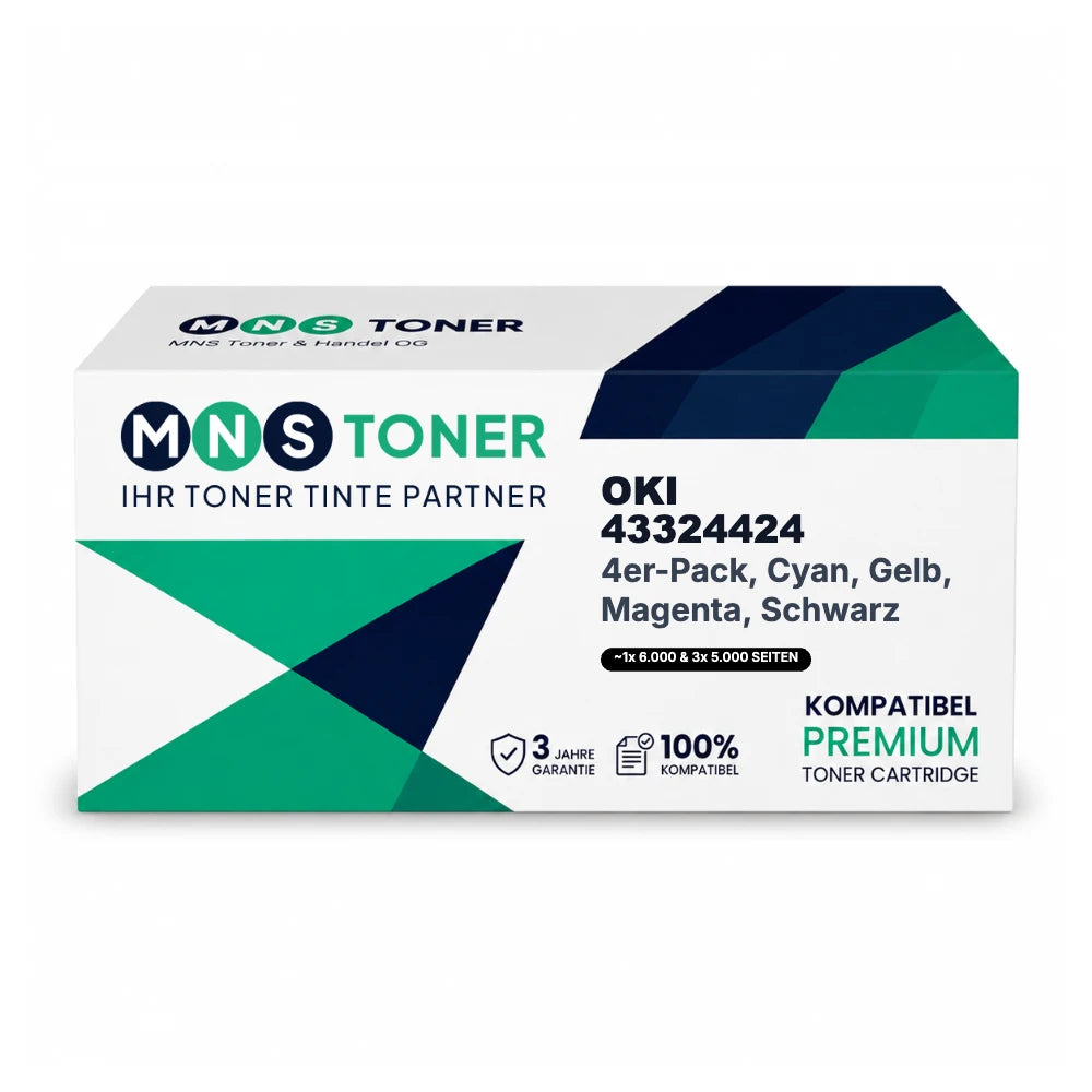 OKI 43324424 Toner 4er-Pack – kompatibel