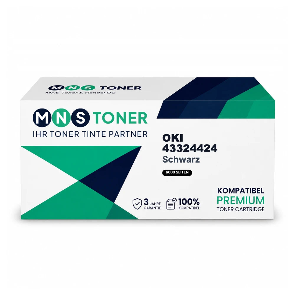 OKI 43324424 Toner Schwarz – kompatibel