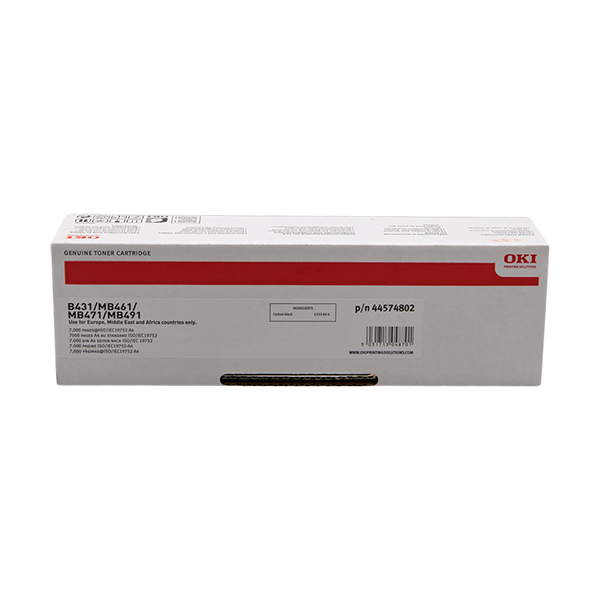 OKI 44574802 Toner Schwarz – Original