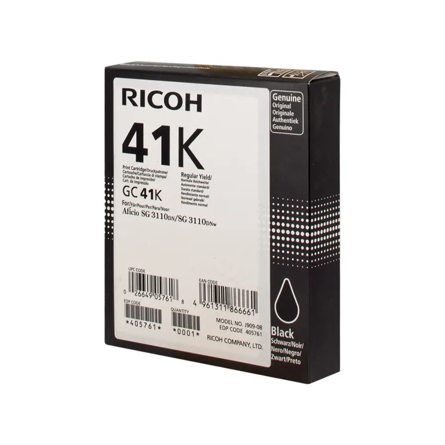 Ricoh GC41BKHC Gel Patrone Schwarz – Original