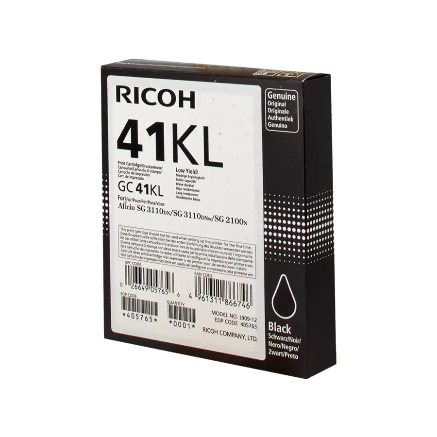 Ricoh GC41BKL Gel Patrone Schwarz – Original