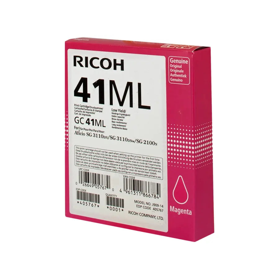 Ricoh GC41ML Gel Patrone Magenta – Original
