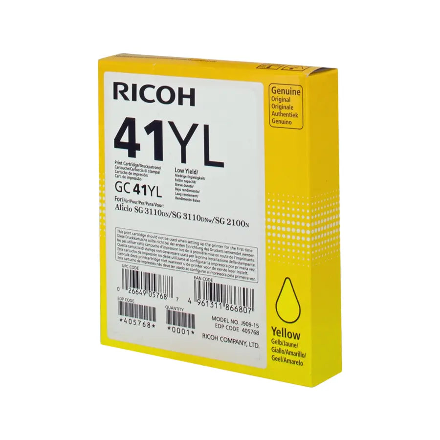 Ricoh GC41YL Gel Patrone Gelb – Original