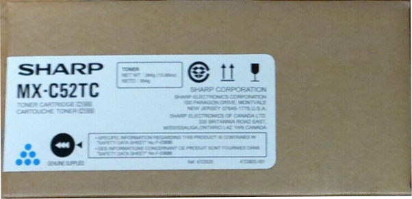 Sharp MX-C52TC Toner Cyan – Original